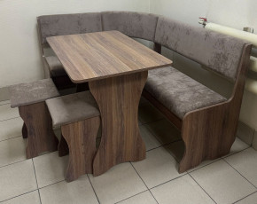 Кухонный уголок Миссия V велюр(серый) в Каргате - kargat.mebelnovo.ru | фото