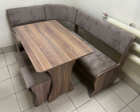 Кухонный уголок Миссия V велюр(серый) в Каргате - kargat.mebelnovo.ru | фото