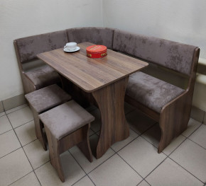 Кухонный уголок Миссия V велюр(серый) в Каргате - kargat.mebelnovo.ru | фото