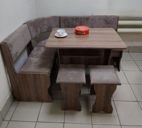 Кухонный уголок Миссия V велюр(серый) в Каргате - kargat.mebelnovo.ru | фото