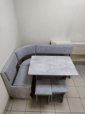 Кухонный уголок Миссия V велюр (цемент) в Каргате - kargat.mebelnovo.ru | фото