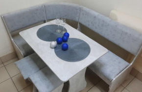 Кухонный уголок Миссия V велюр (цемент) в Каргате - kargat.mebelnovo.ru | фото