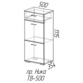 Ника тумба ТВ-500 (эра) в Каргате - kargat.mebelnovo.ru | фото