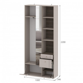 Вешалка с зеркалом Одетта (ВШ1) в Каргате - kargat.mebelnovo.ru | фото